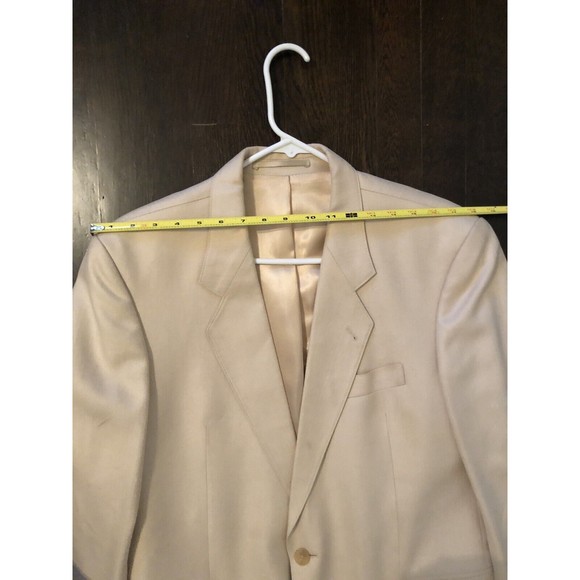 Vintage Men’s Suit Jacket by NIK Konfecija 1960s Made In Zagreb Yugoslavia Cream - Picture 9 of 16